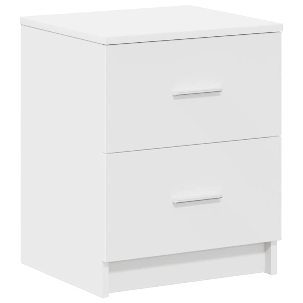 Bedside Cabinets 2 pcs with 2 Drawers White 40x36x50 cm